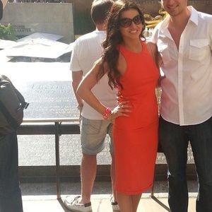 Nordstrom Leith XS orange dress